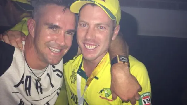 Kevin Pietersen (left) and James Faulkner