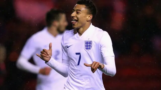 Jesse Lingard celebrates