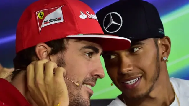 Fernando Alonso and Lewis Hamilton