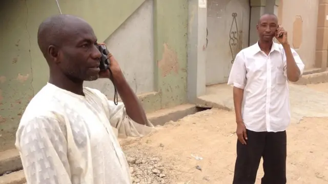 Listening to radios in Kano