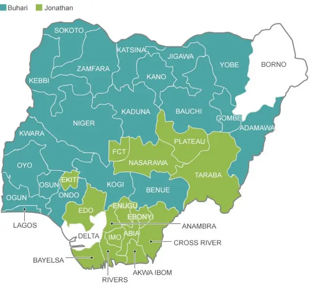 Map of Nigeria