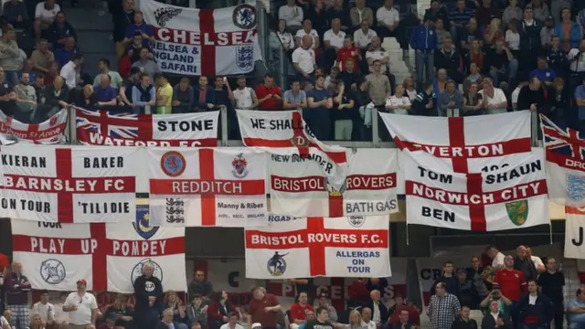 England fans gear up for kick-off