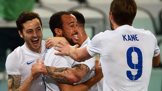 England celebrate