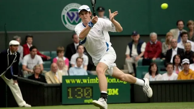 Andy Murray at Wimbledon in 2006