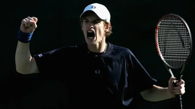 Andy Murray in action in 2005