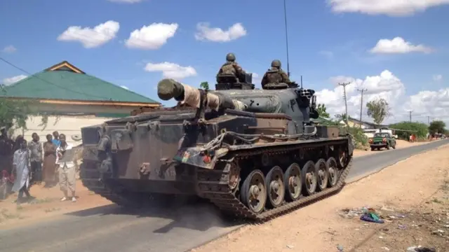 Kenyan tank in Garissa