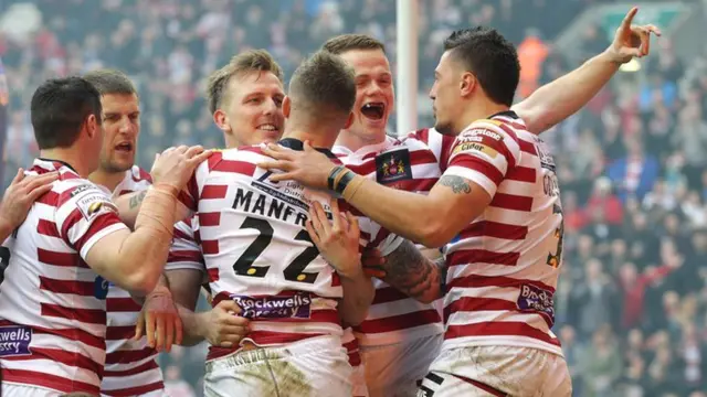 Wigan celebrate