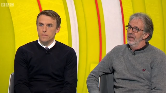 Phil Neville and Mark Lawrenson