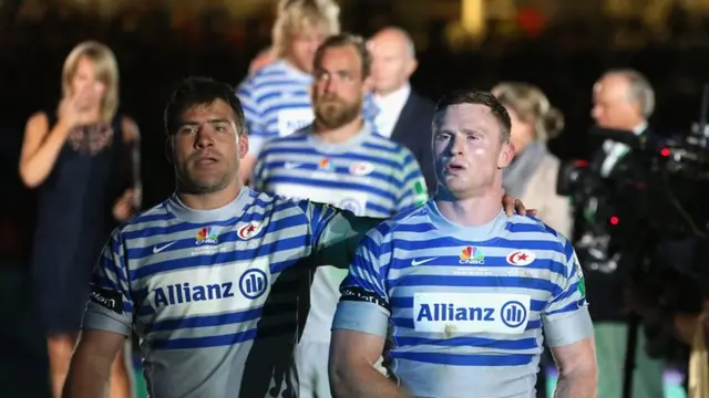 Saracens after their 2014 Heienken Cup defeat to Toulon