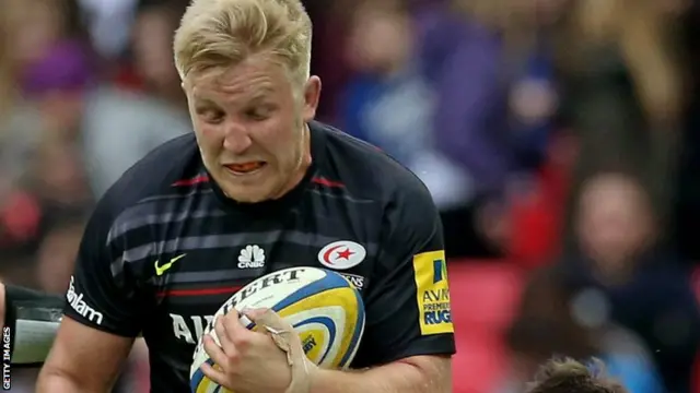 Jackson Wray in action for Saracens