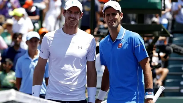 Andy Murray and Novak Djokovic