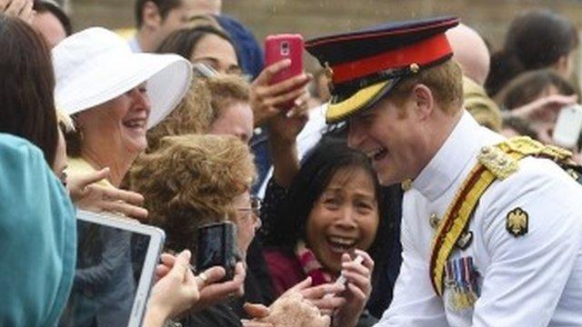 Prince Harry in Canberra