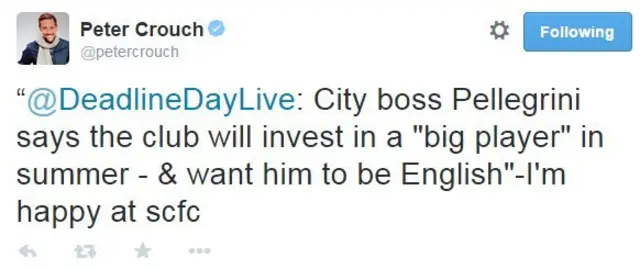 Peter Crouch Twitter