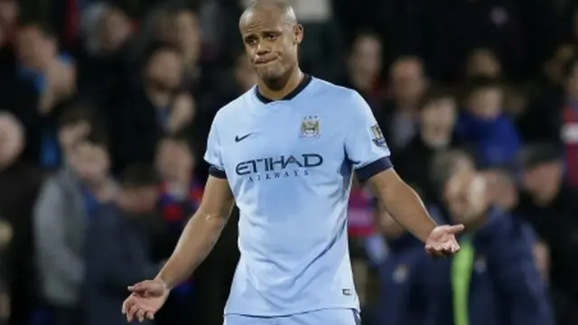 Vincent Kompany reacts