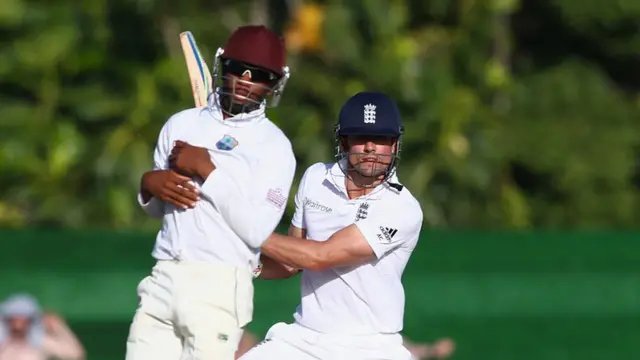 Alastair Cook bats