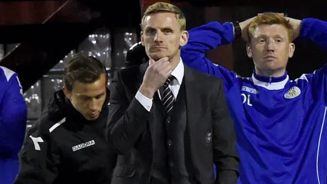 St Mirren manager Gary Teale