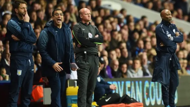 Tim Sherwood watches on from the touchline