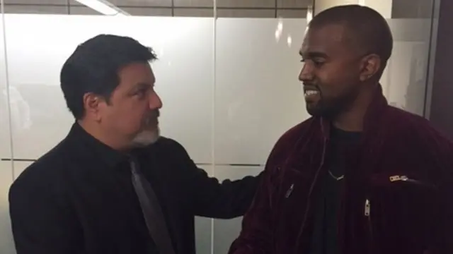 Kanye West with Daniel Ramos