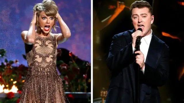 Taylor Swift and Sam Smith