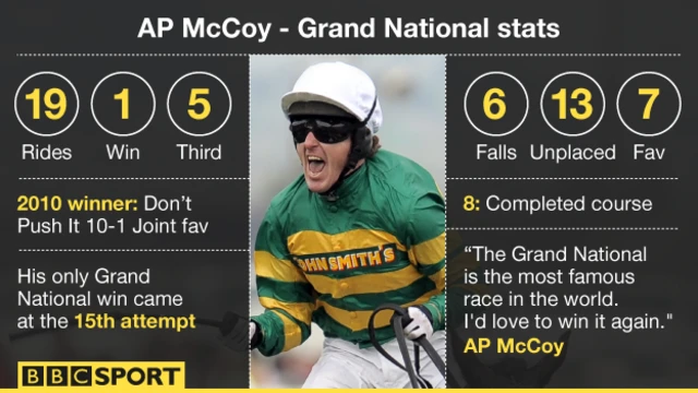 AP McCoy Grand National Stats
