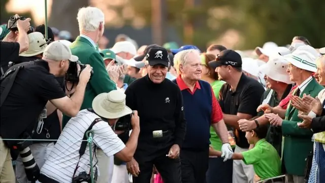 Honorary starters Arnold Palmer and Gary Player