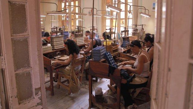 Inside the cigar factory