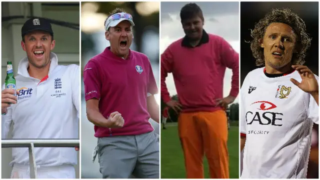 Graeme Swann, Ian Poulter, Alistair Marriott and Jimmy Bullard