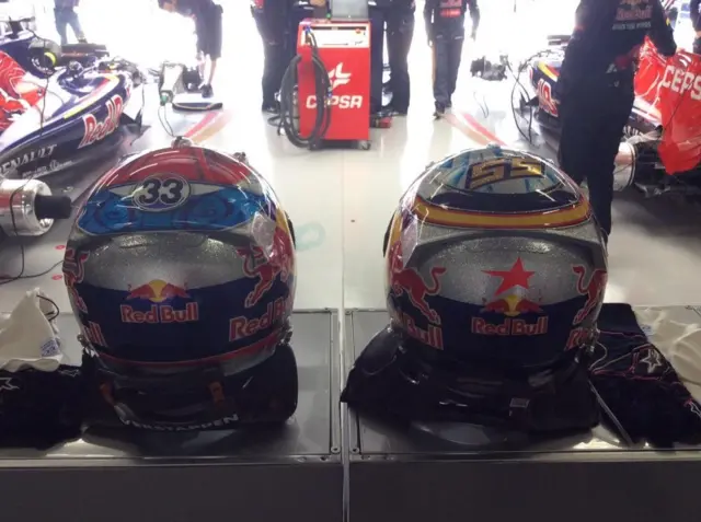 Toro Rosso helmets