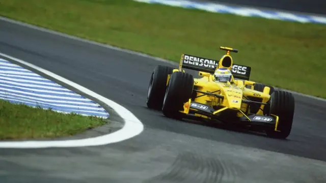 Giancarlo Fisichella wins in Brazil in 2003