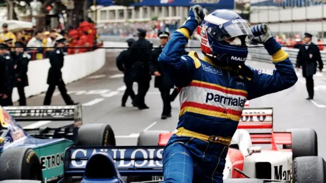 Olivier Panis takes victory in Monaco in 1996