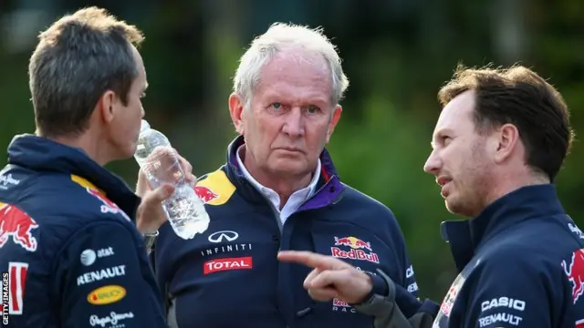 Christian Horner and Dr Helmut Marko