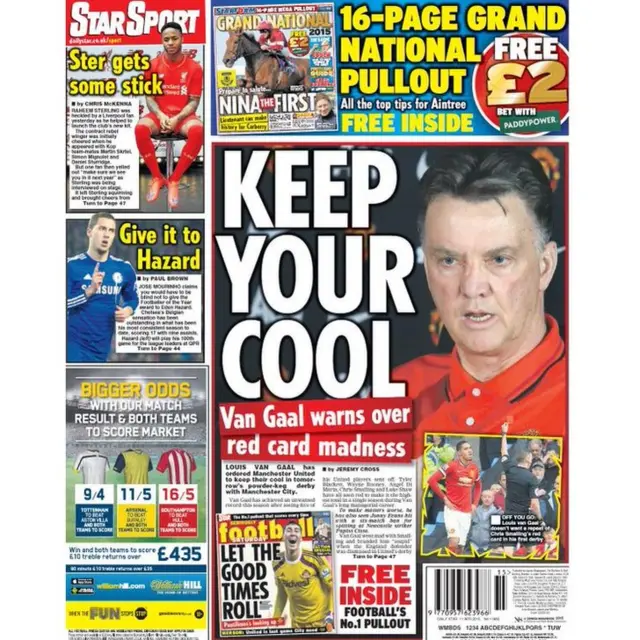 Daily Star back page