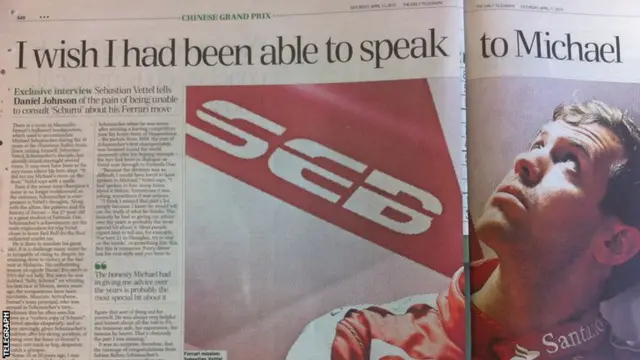 The Telegraph's F1 spread 11.4.15