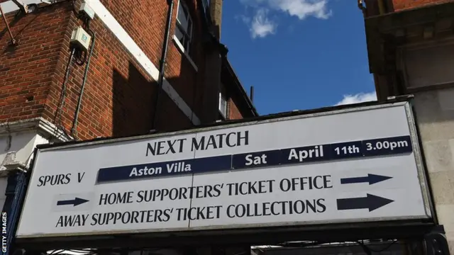 A sign at White Hart Lane