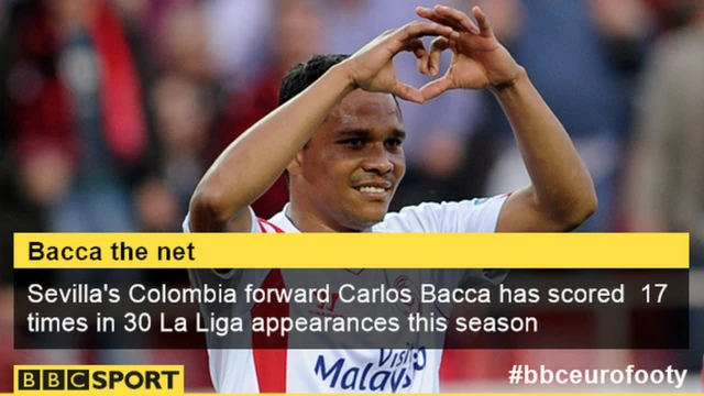 Sevilla forward Carlos Bacca