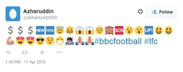 Liverpool's season in emoticons