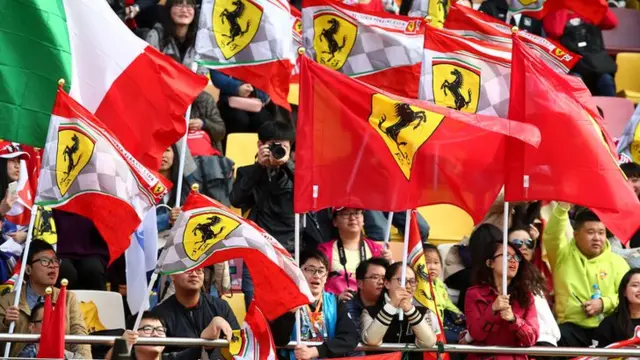 Fans at the Chinese Grand Prix