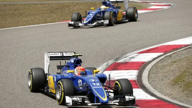 Felipe Nasr and Marcus Ericsson at China