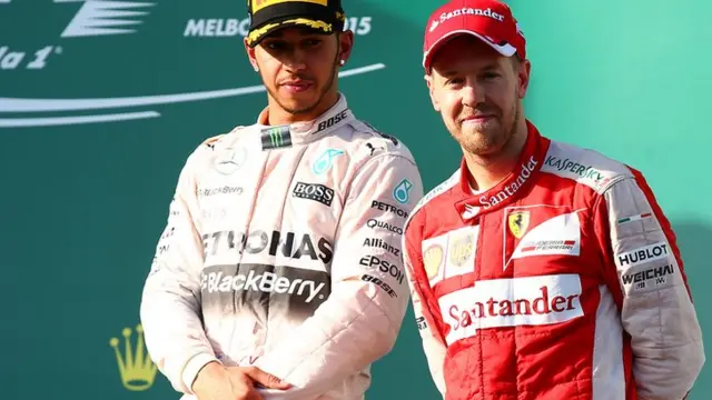 Lewis Hamilton and Sebastian Vettel