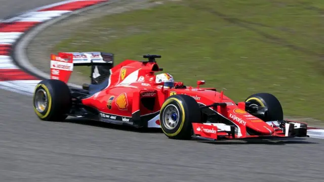 Sebastian Vettel goes onto softs