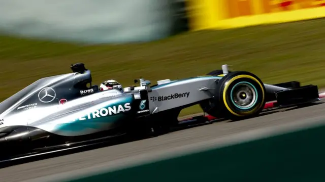 Lewis Hamilton leads the Chinese Grand Prix