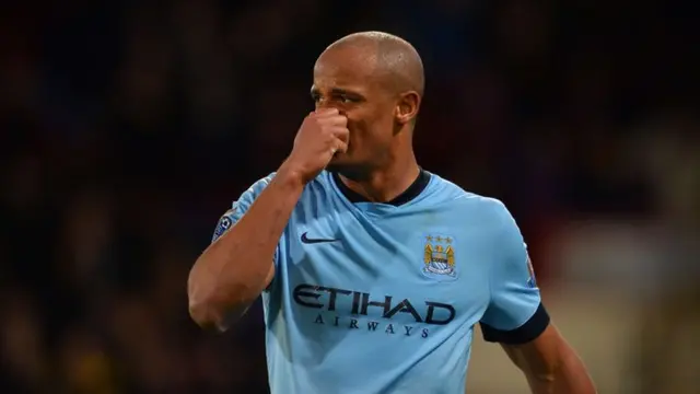 Manchester City midfielder Vincent Kompany