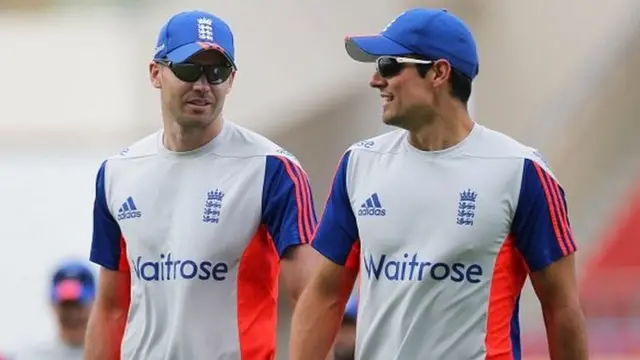 James Anderson and Alastair Cook