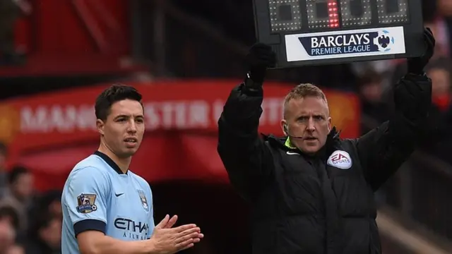 Samir Nasri replaces James Milner