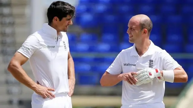 Alastair Cook and Jonathan Trott