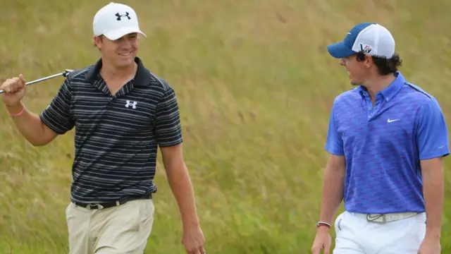 Jordan Spieth (left) and Rory McIlroy