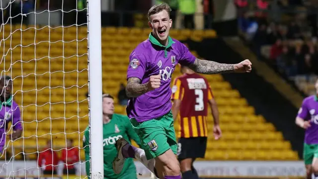 Aden Flint celebrates