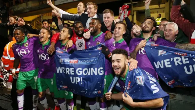 Bristol City celebrate