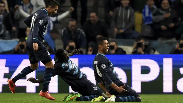 Porto celebrate beating Basle