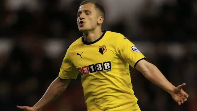 Almen Abdi celebrates